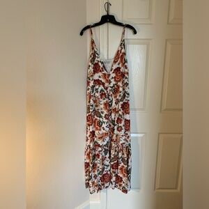 Abercrombie & Fitch faux button spaghetti strap dress